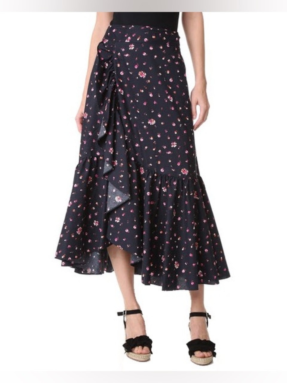 REBECCA TAYLOR Mia Ruffle Wrap Skirt VGUC - Picture 2 of 9